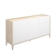 Credenza BARI Naturale Bianco 150 cm 3 Cassetti - fanmuebles