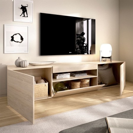 Meuble TV 200 cm Malmo Naturel - fanmuebles