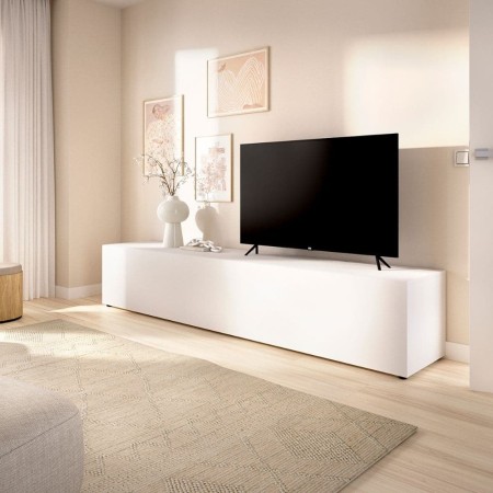 Móvel TV Baixo Noka Branco Extra grande 220 cm