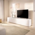 Mobile basso TV extralarge - Noka - Bianco 220 x 42 x 41,5 cm