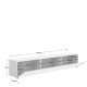 Mueble Bajo TV Noka Blanco Extragrande 220 cm