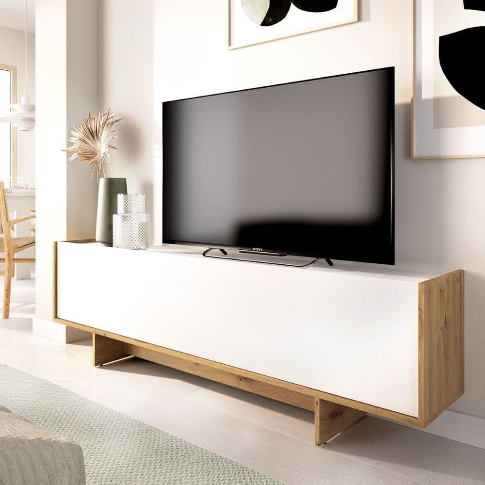 TV-Lowboard Ka Nordic Weiß