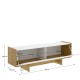 Mueble bajo TV Ka Nordic Blanco 150 x 49,6 x 30 cm
