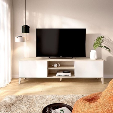 Mueble bajo TV Boston Natural Blanco 150 x 48,1 x 39,9 cm