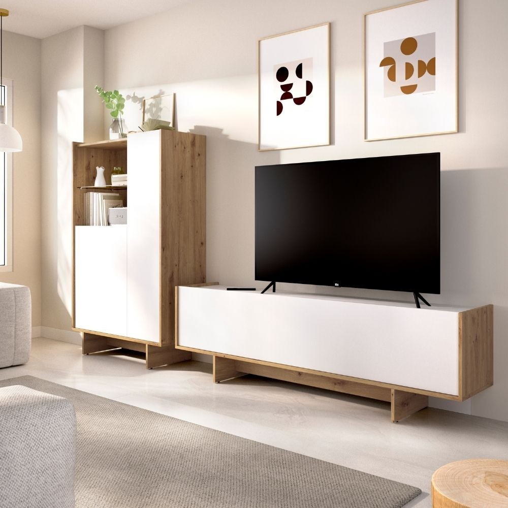 Salón modular Ka Nordic Blanco 231 x 137,7 x 30 cm