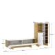 Salón modular Ka Nordic Blanco 231 x 137,7 x 30 cm