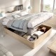 Cama canapé abatible Round 150x190 Natural - fanmuebles