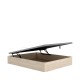 Stauraumbett klappbar Round 150x190 Natur - fanmuebles