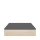 Lit coffre relevable Round 150x190 Naturel - fanmuebles