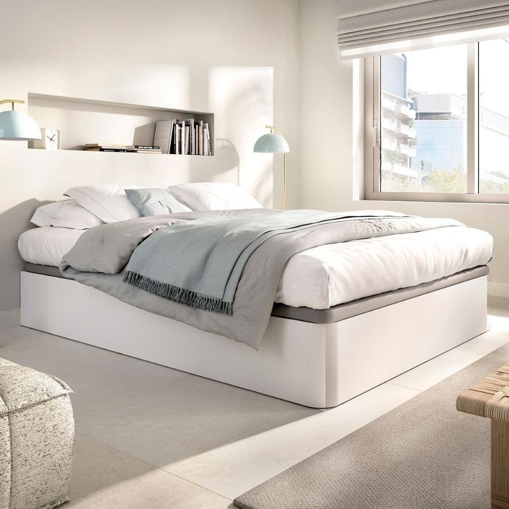 Sommier rebatível Round Branco 150x190 - fanmuebles