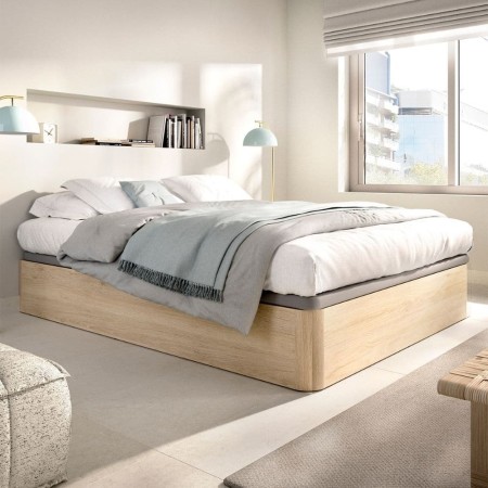 Cama canapé abatible Round 135x190 Natural - fanmuebles