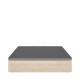 Lit coffre relevable Round 135x190 Naturel - fanmuebles