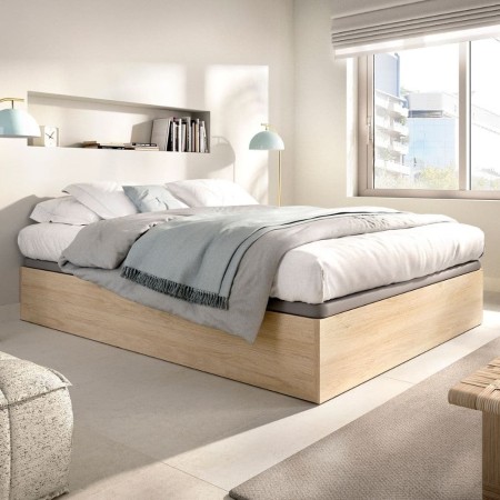 Stauraumbett Nest Natur 150x190 - fanmuebles