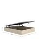Stauraumbett Nest Natur 150x190 - fanmuebles