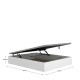 Canapé Abatible Nest Blanco 150x190 - fanmuebles