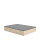 Stauraumbett mit Schuhschrank Lan 150x190 Natur kaufen
