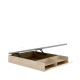 Stauraumbett mit Schuhschrank Lan 150x190 Natur kaufen