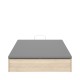 Stauraumbett mit Schuhschrank Lan 150x190 Natur kaufen