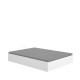 Letto Contenitore con Scarpiera Lan Bianco 135x190 cm