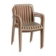 Silla de jardín apilable Polipropileno verde 56 x 81 x 57 cm