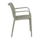 SILLA VERDE POLIPROPILENO EXTERIOR 56 X 57 X 81 CM