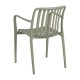 SILLA VERDE POLIPROPILENO EXTERIOR 56 X 57 X 81 CM
