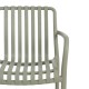 Silla de jardín apilable Polipropileno verde 56 x 81 x 57 cm