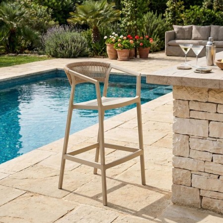 TABURETE BEIGE POLIPROPILENO CONTRACT 55,80 X 59,80 X 104,50