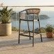 Taburete Silla Antracita Polipropileno Contract | fanmuebles