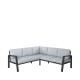 Rinconera Thais Gris Claro - Grafito 195 x 73.6 x 195 cm