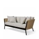 Sofá 2 Plazas Niva Negro - Crema 171 x 72.5 x 81 cm