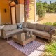 Divano da Giardino Senza Braccioli Patsy Naturale 66x89