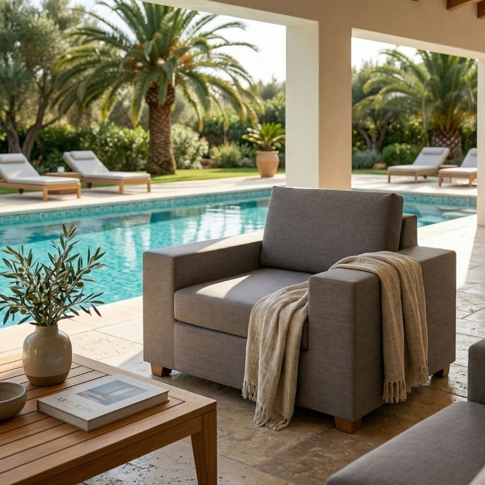 Cadeirão de Terraço 1 Lugar IO Taupe