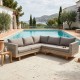 Rinconera Patsy Gris - Madera envejecida 235 x 64.5 x 230 cm