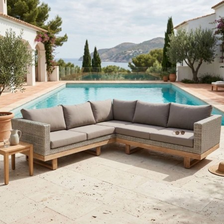 Rinconera Patsy Gris - Madera envejecida 235 x 64.5 x 230 cm