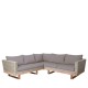 RINCONERA ENVEJECIDO RATTÁN-MADERA GRIS 235 X 230 X 64,50 CM