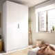 Schrank 2 Drehtüren Emax Weiß - fanmuebles