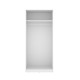 Armoire 2 Portes Battantes Emax Blanche - fanmuebles