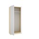 Armario Emax Blanco y Roble Claro 2 Puertas Batientes - fanmuebles