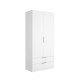 Armario 2 Puertas y 2 Cajones Emax Blanco - fanmuebles