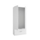 Roupeiro 2 portas e 2 gavetas Emax Branco - fanmuebles