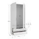 Roupeiro 2 portas e 2 gavetas Emax Branco - fanmuebles