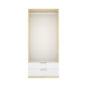 Roupeiro 2 portas e 2 gavetas Emax Carvalho Branco - fanmuebles