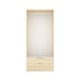 Armadio Emax Bianco e Rovere Chiaro 2 Ante 2 Cassetti - fanmuebles