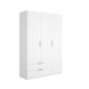 Armadio 3 Ante e 2 Cassetti Emax Bianco - fanmuebles