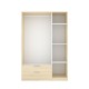 Schrank 3 Türen 2 Schubladen Emax Eiche - fanmuebles