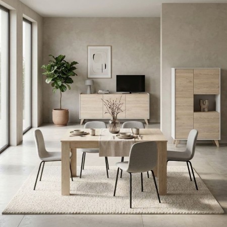Set Soggiorno Ness 4B Bianco Naturale