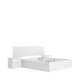 Pack Quarto Cama 4 gavetas Len Branco envio grátis Portugal
