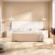 Cabecero y Mesitas Len Blanco - fanmuebles