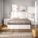 Pack Dormitorio Cama Canapé Flow Blanco